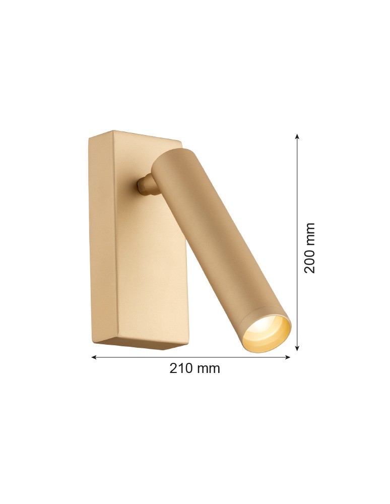 Argon RIO kinkiet 1 pł. 1x4.2 W złoty 8326 Argon RIO kinkiet 1 pł. 1x4.2 W złoty 8326