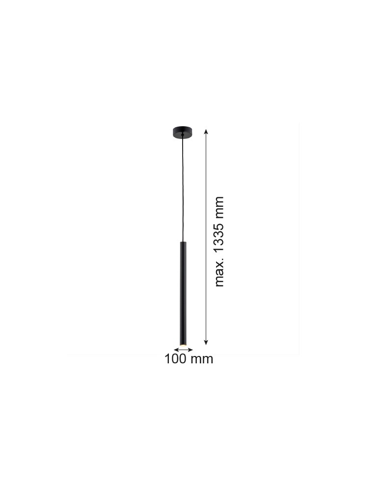 Argon RIO lampa wisząca 1 pł. 1x4.2 W czarny 8329 Argon RIO lampa wisząca 1 pł. 1x4.2 W czarny 8329