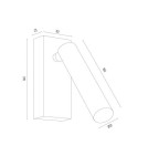 Argon RIO kinkiet 1 pł. 1x4.2 W czerwony 8330 Argon RIO kinkiet 1 pł. 1x4.2 W czerwony 8330