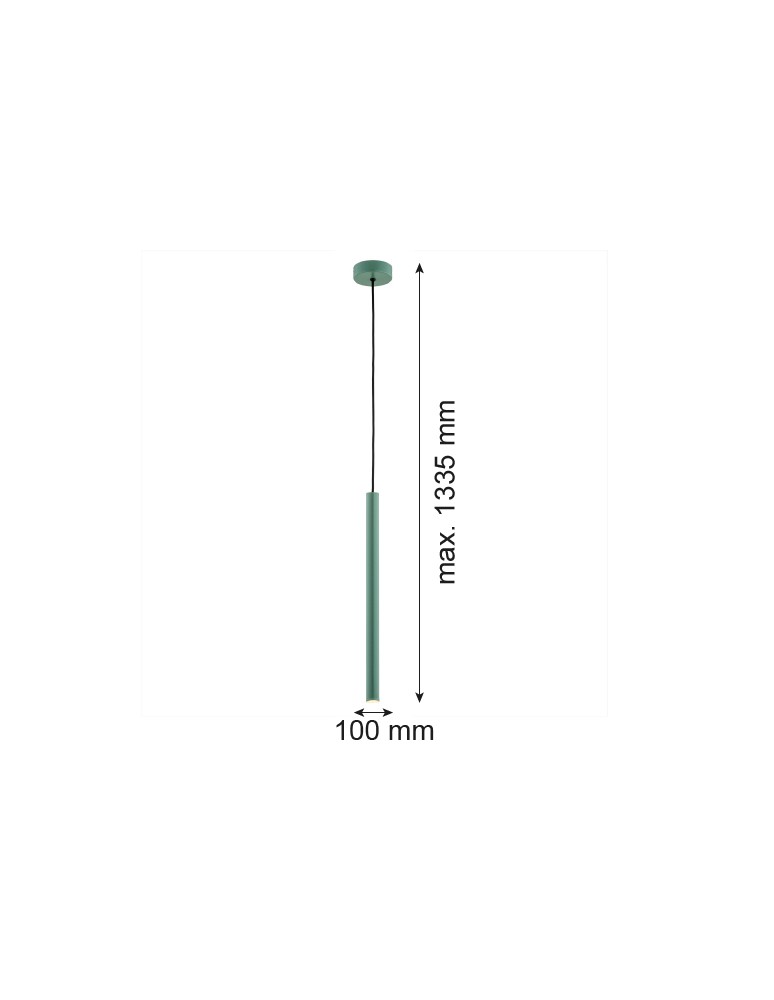 Argon RIO lampa wisząca 1 pł. 1x4.2 W zielony 8333 Argon RIO lampa wisząca 1 pł. 1x4.2 W zielony 8333