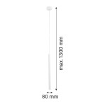 Argon ETNA PLUS lampa wisząca 1 pł. 1x6W (max) biały struktura 8066 Argon ETNA PLUS lampa wisząca 1 pł. 1x6W (max) biały struktura 8066