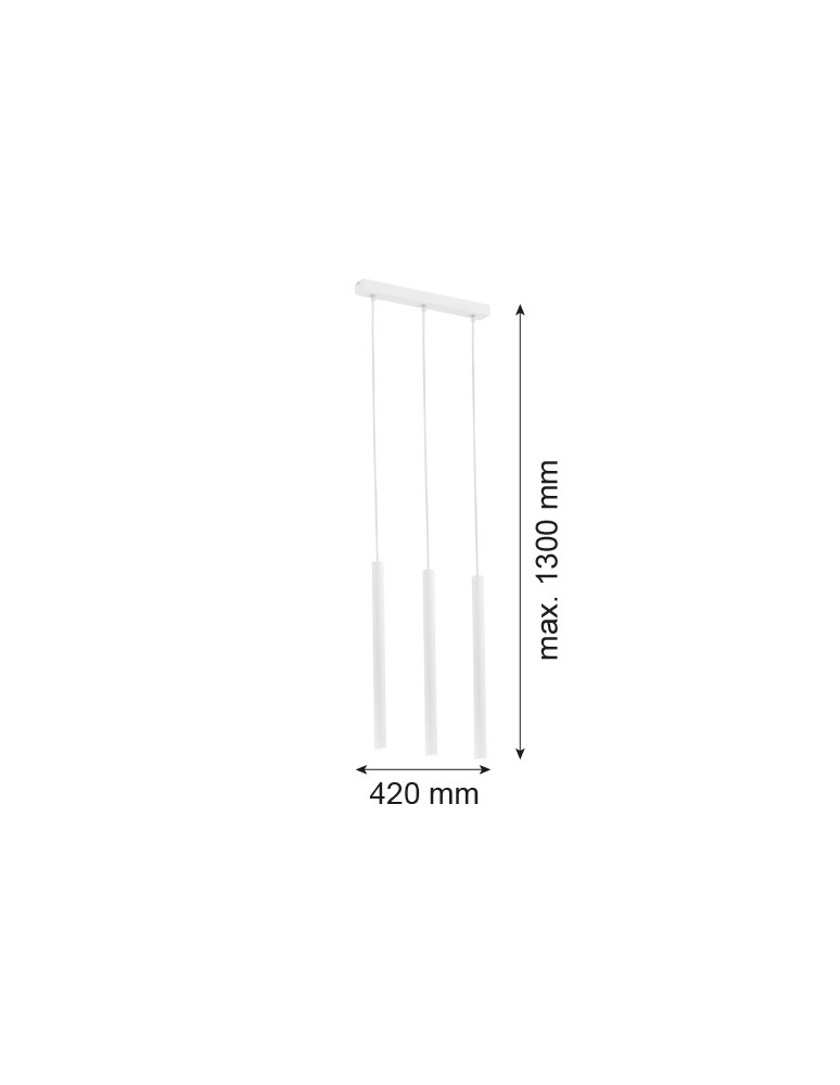 Argon ETNA PLUS lampa wisząca 3 pł. 3x6W (max) biały struktura 6178 Argon ETNA PLUS lampa wisząca 3 pł. 3x6W (max) biały struktura 6178