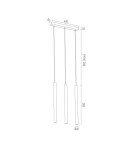 Argon ETNA PLUS lampa wisząca 3 pł. 3x6W (max) biały struktura 6178 Argon ETNA PLUS lampa wisząca 3 pł. 3x6W (max) biały struktura 6178