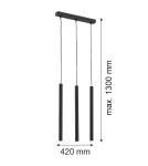 Argon ETNA PLUS lampa wisząca 3 pł. 3x6W (max) czarny struktura 6179 Argon ETNA PLUS lampa wisząca 3 pł. 3x6W (max) czarny struktura 6179