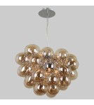 Lampy wiszące glamour - ITALUX Bento Wisząca Koniak  PND-7273-S-8-CGN - product 2