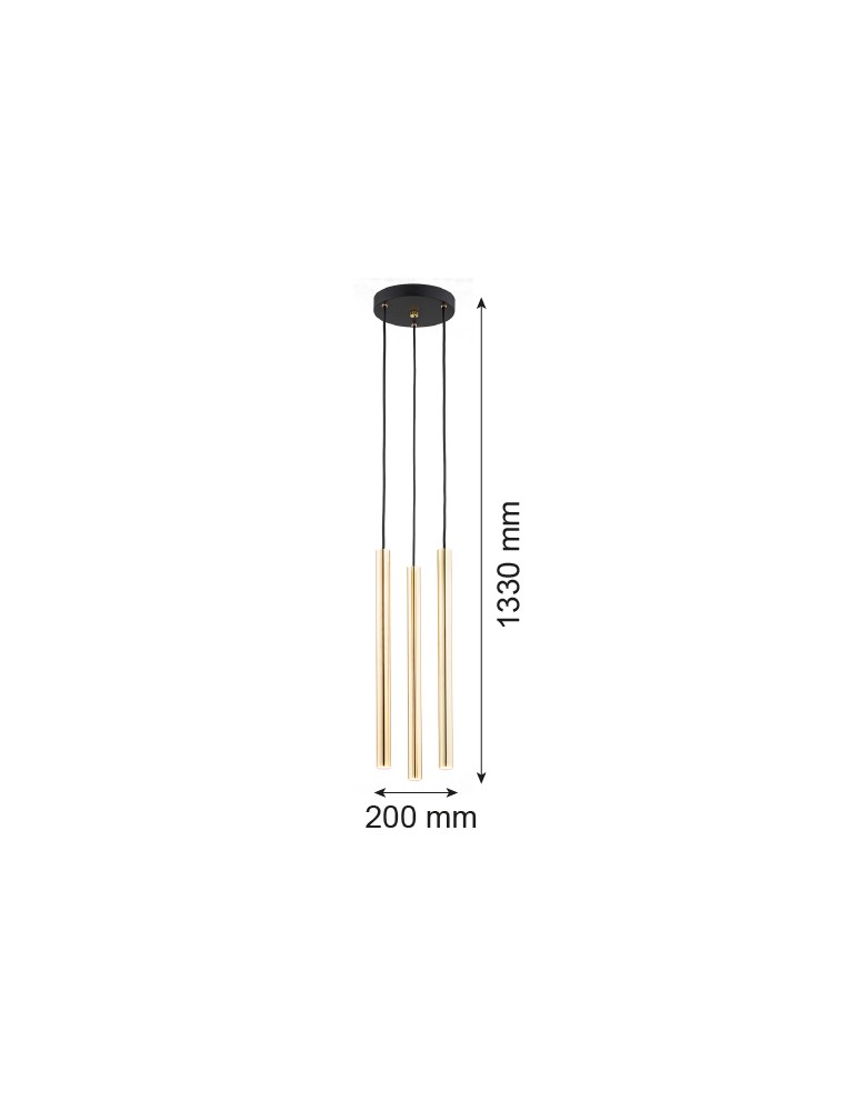 Argon SICILIA PLUS lampa wisząca 3 pł. 3x6W (max) mosiądz czarny struktura 6191 Argon SICILIA PLUS lampa wisząca 3 pł. 3x6W (max) mosiądz czarny struktura 6191