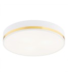 Argon AMORE plafon 2 pł. średni 2x15W (max) biały struktura ze złotym paskiem 7035 Argon AMORE plafon 2 pł. średni 2x15W (max) biały struktura ze złotym paskiem 7035