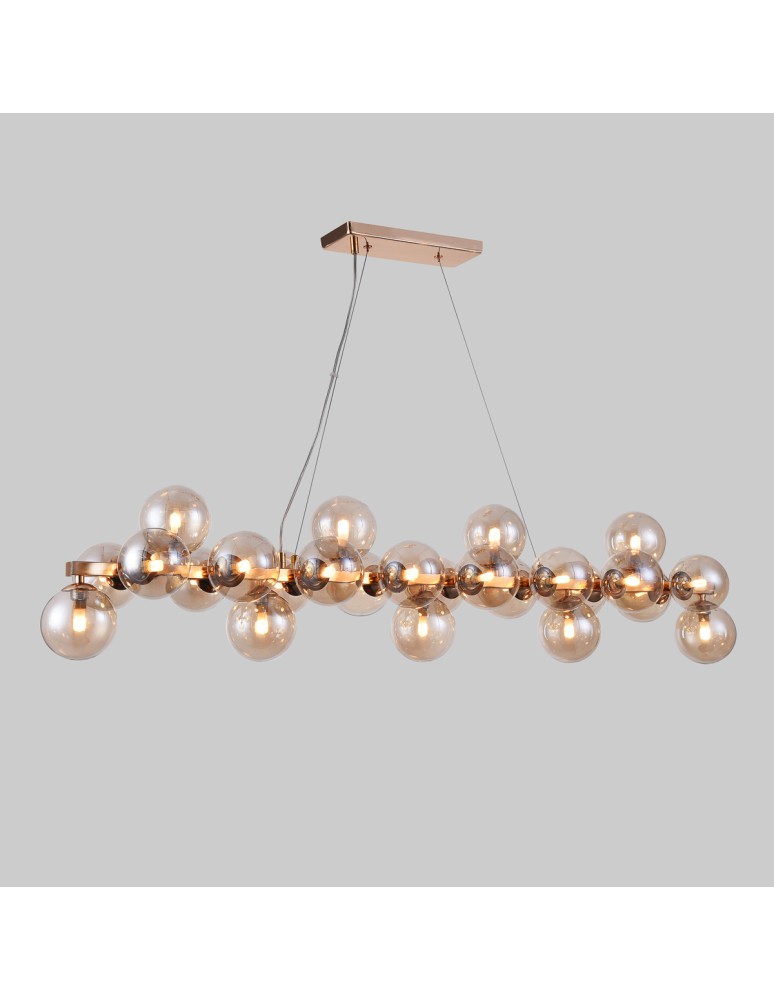 Lampy wiszące - ITALUX Cabella Wisząca Złoty PND-5252-A-25-GD-CGN - produkt kolory-swiatla.pl 2