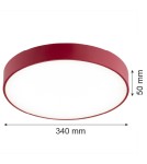 Argon TIAMO plafon LED 1x22W czerwony 8334 Argon TIAMO plafon LED 1x22W czerwony 8334