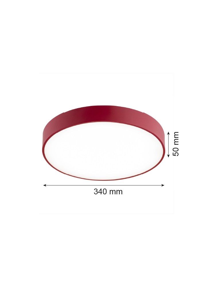 Argon TIAMO plafon LED 1x22W czerwony 8334 Argon TIAMO plafon LED 1x22W czerwony 8334