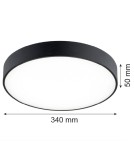 Plafony okrągłe - Argon TIAMO plafon LED 1x22W czarny 8348 - product 10