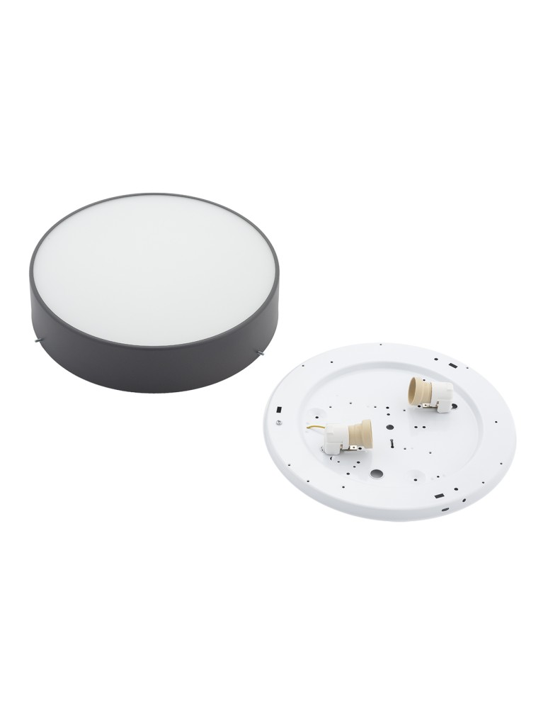 Argon DARLING plafon 2 pł. mały 2x15W (max) ciemno-szary struktura 3080 Argon DARLING plafon 2 pł. mały 2x15W (max) ciemno-szary struktura 3080