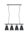 ITALUX Lavare Wisząca Czarny 4xE27 MD-HN82608-4-BK+WH