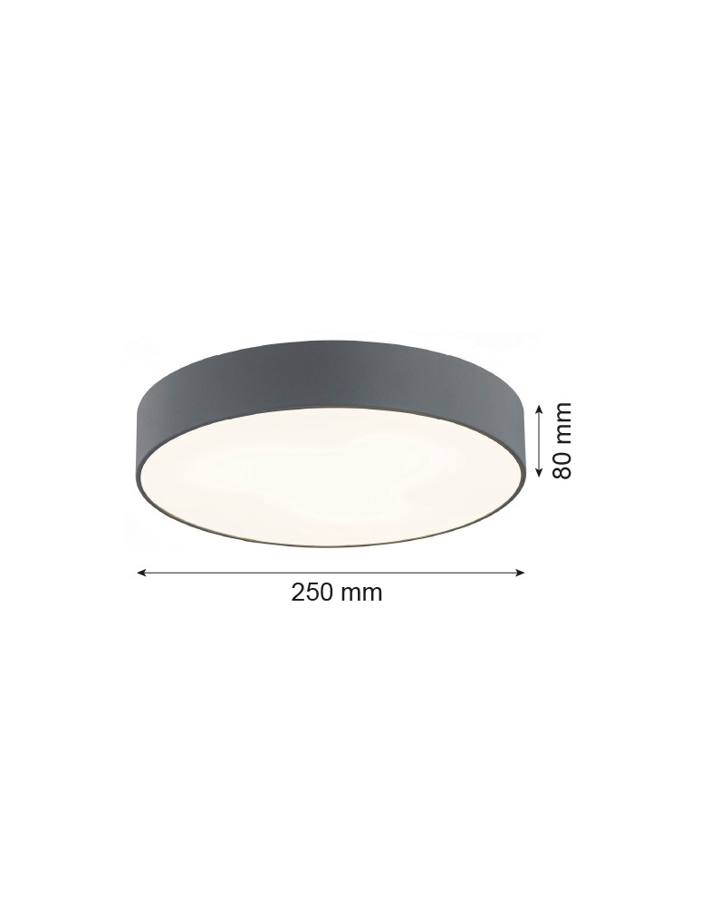 Argon DARLING plafon 2 pł. mały 2x15W (max) ciemno-szary struktura 3080 Argon DARLING plafon 2 pł. mały 2x15W (max) ciemno-szary struktura 3080