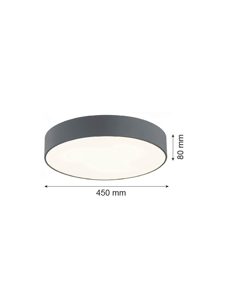 Argon DARLING plafon 3 pł. duży 3x15W (max) ciemno-szary struktura 1187 Argon DARLING plafon 3 pł. duży 3x15W (max) ciemno-szary struktura 1187