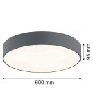 Argon DARLING plafon 5 pł. XL 5x15W (max) ciemno-szary struktura 2083 Argon DARLING plafon 5 pł. XL 5x15W (max) ciemno-szary struktura 2083