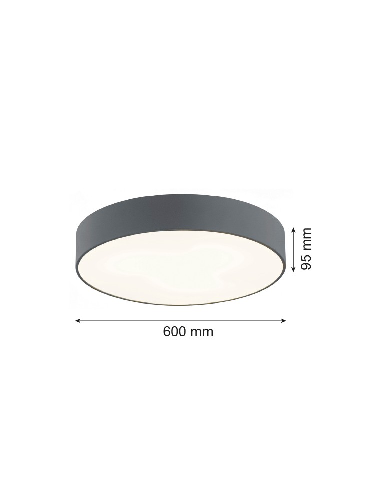 Argon DARLING plafon 5 pł. XL 5x15W (max) ciemno-szary struktura 2083 Argon DARLING plafon 5 pł. XL 5x15W (max) ciemno-szary struktura 2083
