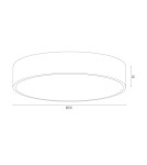 Argon DARLING plafon 5 pł. XL 5x15W (max) ciemno-szary struktura 2083 Argon DARLING plafon 5 pł. XL 5x15W (max) ciemno-szary struktura 2083