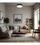 Argon DARLING plafon 2 pł. średni 2x15W (max) czarny struktura 661 Argon DARLING plafon 2 pł. średni 2x15W (max) czarny struktura 661