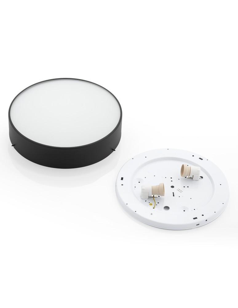 Argon DARLING plafon 2 pł. średni 2x15W (max) czarny struktura 661 Argon DARLING plafon 2 pł. średni 2x15W (max) czarny struktura 661