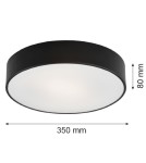 Argon DARLING plafon 2 pł. średni 2x15W (max) czarny struktura 661 Argon DARLING plafon 2 pł. średni 2x15W (max) czarny struktura 661