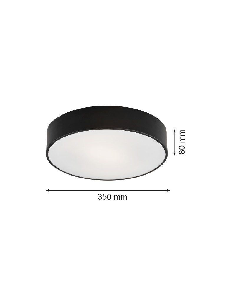 Argon DARLING plafon 2 pł. średni 2x15W (max) czarny struktura 661 Argon DARLING plafon 2 pł. średni 2x15W (max) czarny struktura 661