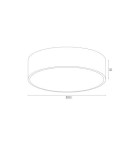 Argon DARLING plafon 2 pł. średni 2x15W (max) czarny struktura 661 Argon DARLING plafon 2 pł. średni 2x15W (max) czarny struktura 661