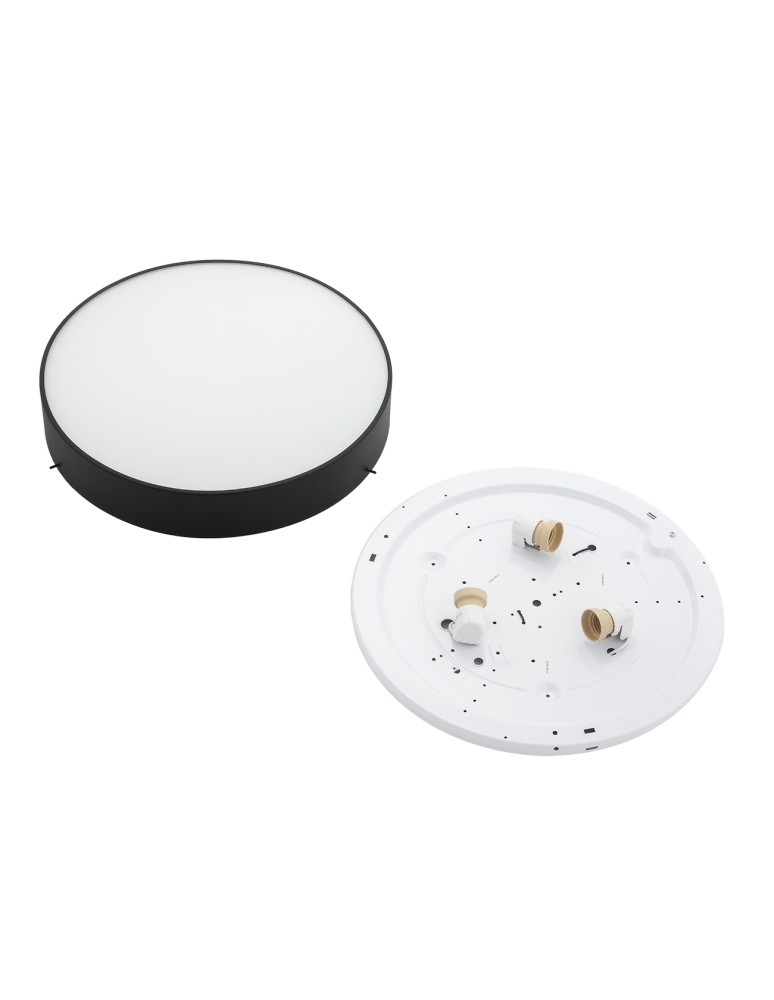 Argon DARLING plafon 3 pł. duży 3x15W (max) czarny struktura 1186 Argon DARLING plafon 3 pł. duży 3x15W (max) czarny struktura 1186