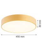 Argon DARLING plafon 3 pł. duży 3x15W (max) złoty struktura 1458 Argon DARLING plafon 3 pł. duży 3x15W (max) złoty struktura 1458
