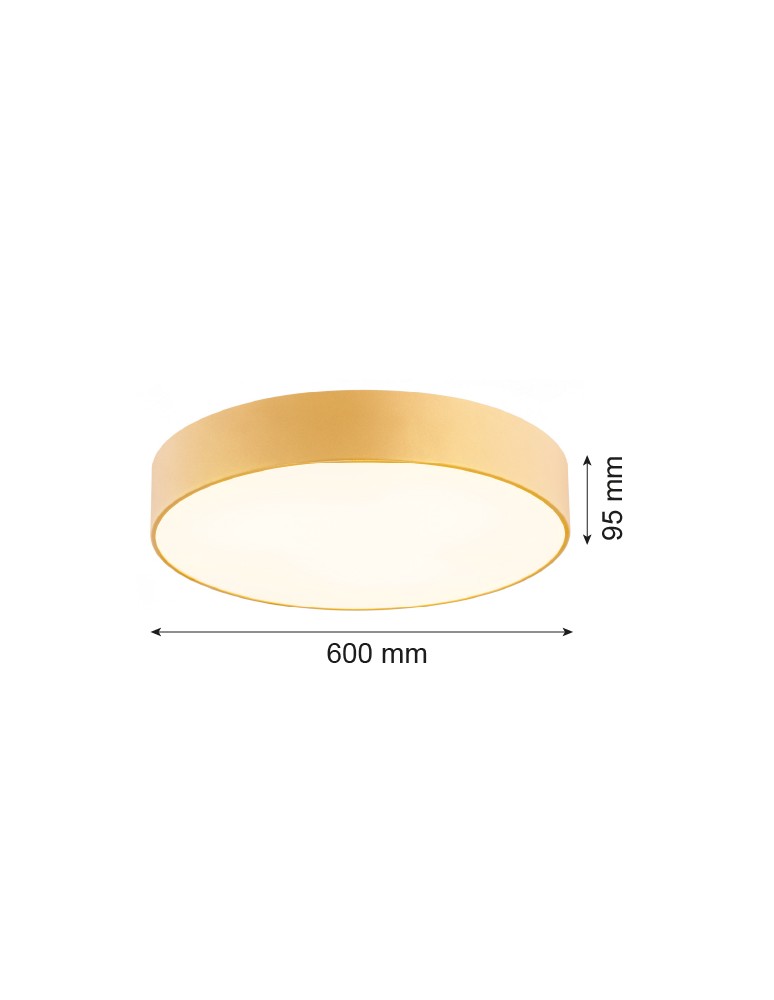 Argon DARLING plafon 5 pł. XL 5x15W (max) złoty struktura 2081