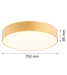 Argon DARLING plafon 6 pł. XXL 6x15W (max) złoty struktura 2533 Argon DARLING plafon 6 pł. XXL 6x15W (max) złoty struktura 2533