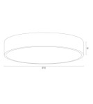 Argon DARLING plafon 6 pł. XXL 6x15W (max) złoty struktura 2533 Argon DARLING plafon 6 pł. XXL 6x15W (max) złoty struktura 2533