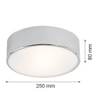 Argon DARLING plafon 2 pł. mały 2x15W (max) chrom 3083 Argon DARLING plafon 2 pł. mały 2x15W (max) chrom 3083