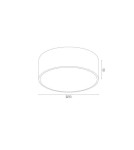 Argon DARLING plafon 2 pł. mały 2x15W (max) chrom 3083 Argon DARLING plafon 2 pł. mały 2x15W (max) chrom 3083
