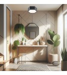 Plafony LED - Argon ARIZONA plafon 1 pł. mały 9W czarny struktura 3824 - product 2