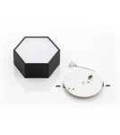 Plafony LED - Argon ARIZONA plafon 1 pł. mały 9W czarny struktura 3824 - product 7