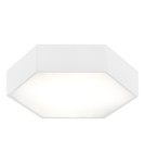Plafony geometryczne - Argon ARIZONA plafon 1 pł. duży 22.5W biały struktura 3827 - product 1