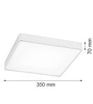 Argon ONTARIO plafon 4 pł. średni 4x15W (max) biały struktura 1579 Argon ONTARIO plafon 4 pł. średni 4x15W (max) biały struktura 1579