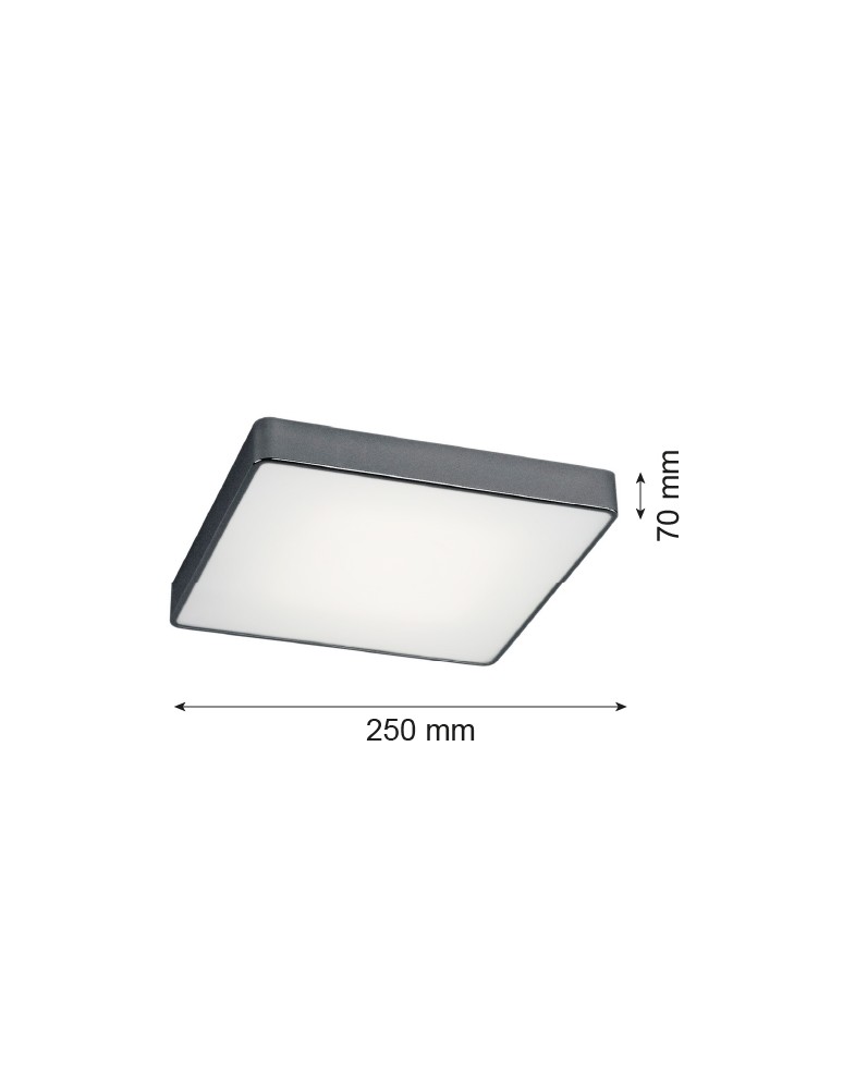 Argon ONTARIO plafon 2 pł. mały 2x15W (max) ciemno-szary struktura 653 Argon ONTARIO plafon 2 pł. mały 2x15W (max) ciemno-szary struktura 653