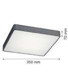 Argon ONTARIO plafon 4 pł. średni 4x15W (max) ciemno-szary struktura 1578 Argon ONTARIO plafon 4 pł. średni 4x15W (max) ciemno-szary struktura 1578
