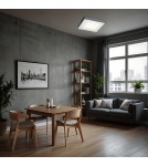 Plafony kwadratowe - Argon ONTARIO plafon 4 pł. duży 4x15W (max) ciemno-szary struktura 1575 - product 2