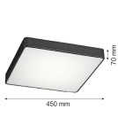 Argon ONTARIO plafon 4 pł. duży 4x15W (max) czarny struktura 1577 Argon ONTARIO plafon 4 pł. duży 4x15W (max) czarny struktura 1577
