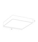 Argon ONTARIO plafon 4 pł. duży 4x15W (max) czarny struktura 1577 Argon ONTARIO plafon 4 pł. duży 4x15W (max) czarny struktura 1577