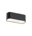 Plafony nowoczesne - Argon TONI plafon 2 pł. 2x15W (max) mleczny czarny struktura 903 - product 1