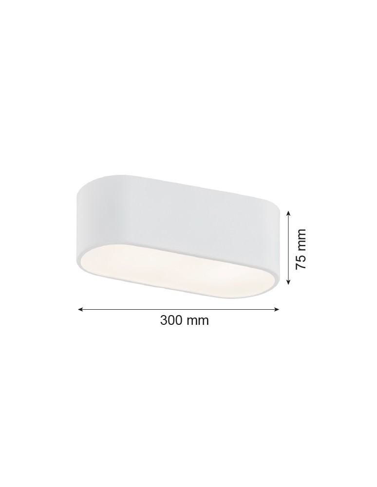 Argon TONI plafon 2 pł. 2x15W (max) mleczny biały struktura 905 Argon TONI plafon 2 pł. 2x15W (max) mleczny biały struktura 905