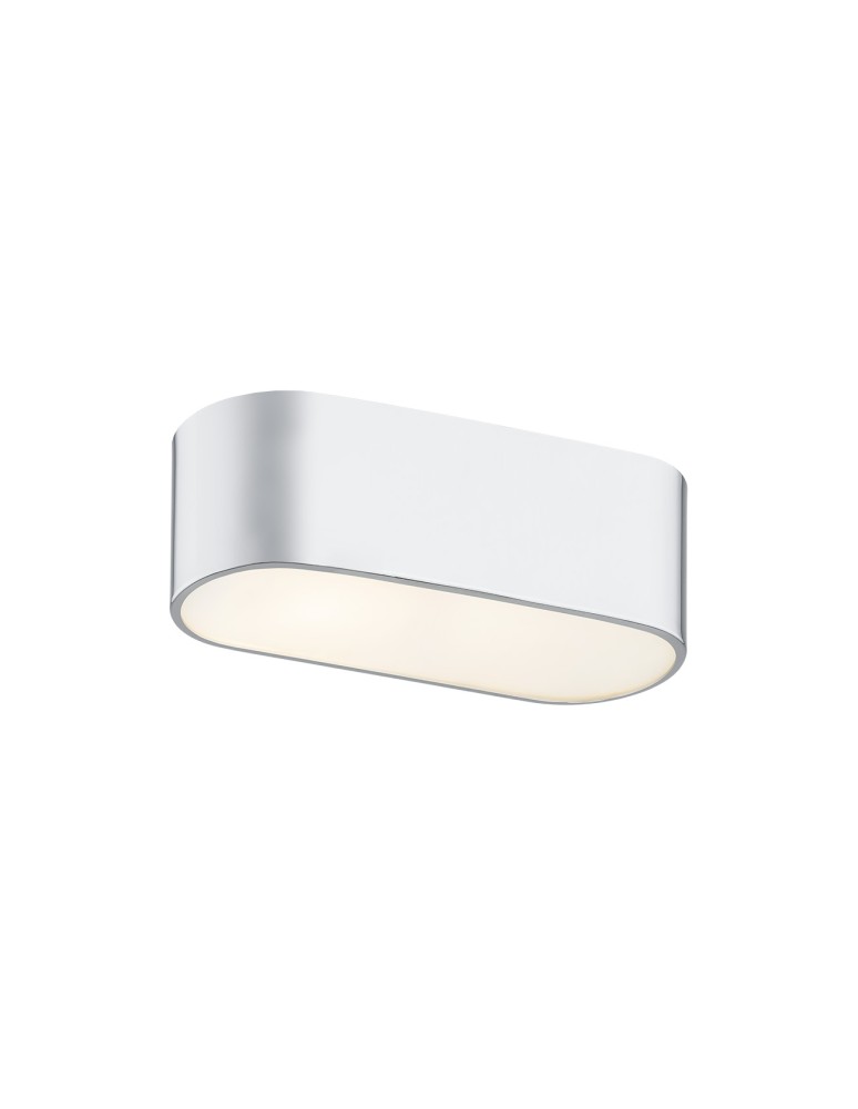 Argon TONI plafon 2 pł. 2x15W (max) mleczny chrom 907