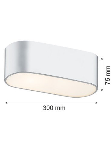 Argon TONI plafon 2 pł. 2x15W (max) mleczny chrom 907 - produkt 2