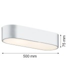 Lampy sufitowe chromowane - Argon TONI plafon 3 pł. 3x15W (max) mleczny chrom 6004 - product 2