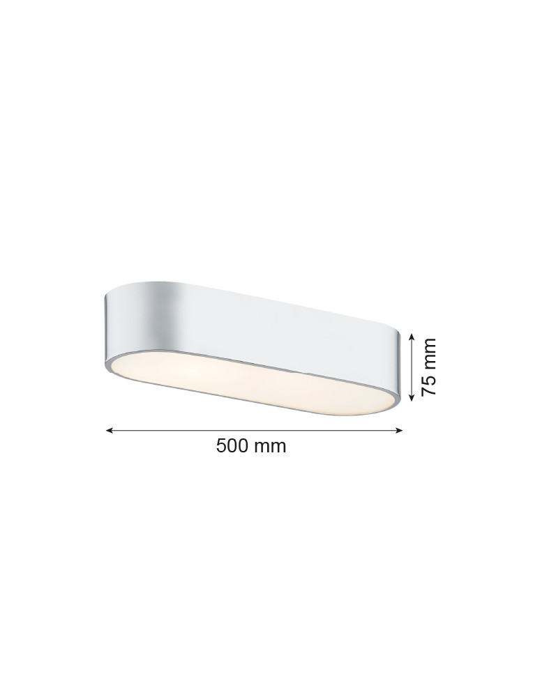 Lampy sufitowe chromowane - Argon TONI plafon 3 pł. 3x15W (max) mleczny chrom 6004 - product kolory-swiatla.pl 2