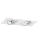 Lampy podtynkowe kwadratowe - Argon OLIMP PLUS oprawa stropowa 2 pł. 2x12W (max) biały struktura 1046 BZ - product 2